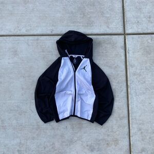 Jordan Jumpman Black White Windbreaker Retro Streetwear Jacket